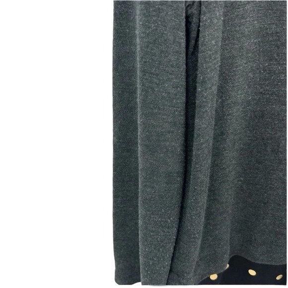 J.Crew Women's Gray Polka Dot Hem Long Sleeve Blouse Size L Casual Fall … - Picture 4 of 9